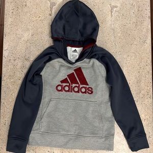 Adidas hoodie sweatshirt, youth small (8)